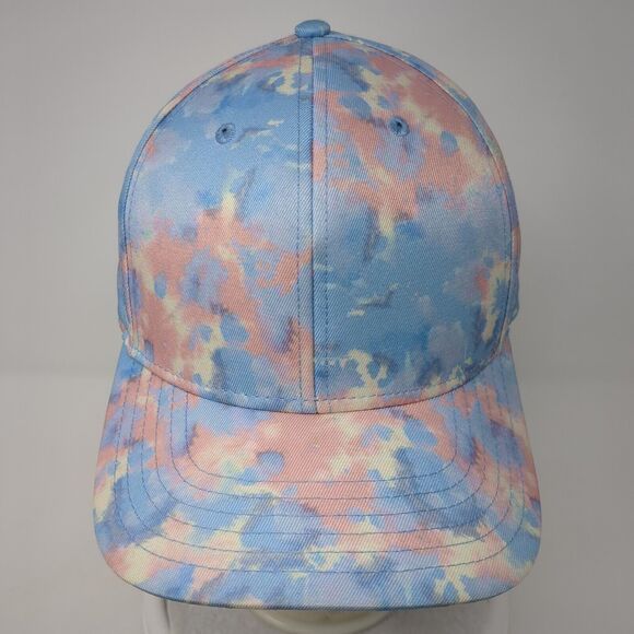 Unbranded Slideback Hat Multicolor OS Adjustable Tie Dye Vented Holes Blank - Picture 2 of 7